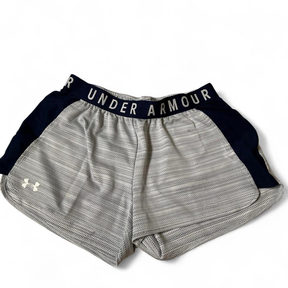 Under Armour Women's Athletic Shorts in Gray and Navy